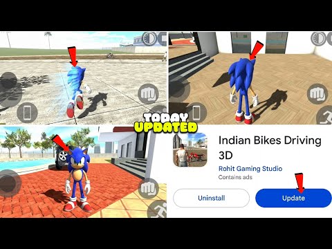 New Update Indian Bikes Driving 3d Add New Sonic Character Cheat Code | New Update Feature And Mod