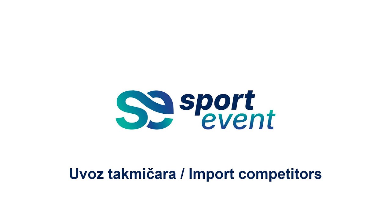 Import competitors (only for clubs from Serbia)