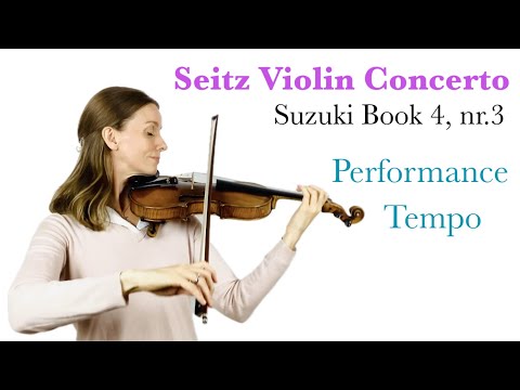 How to play Seitz Violin Concerto