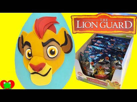 Disney Lion Guard Kion Play Doh Surprise Egg and Blind Bags Video
