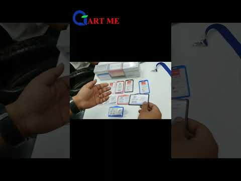 Square double sided metal id card holder a1, 20 pieces, 2 g