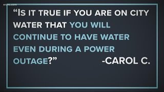 Verify: Will city water go down during a power outage