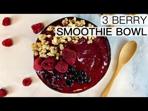 3 Berry Smoothie Bowl Recipe
