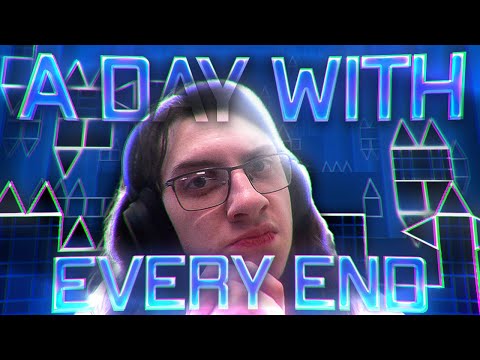 A Day With: EVERY END! (Top 5) | Geometry Dash