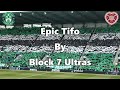 Epic Tifo By Block 7 Ultras - Hibs 1 - Hearts 1 - 7 August 2022