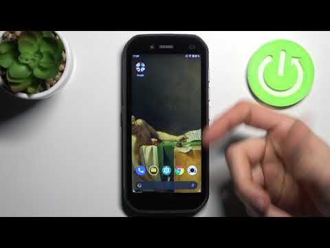 Как включить значок процента заряда батареи CAT S42 в строке состояния