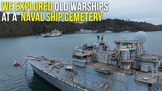 We snuck inside old warships at a naval ship graveyard | ABANDONED