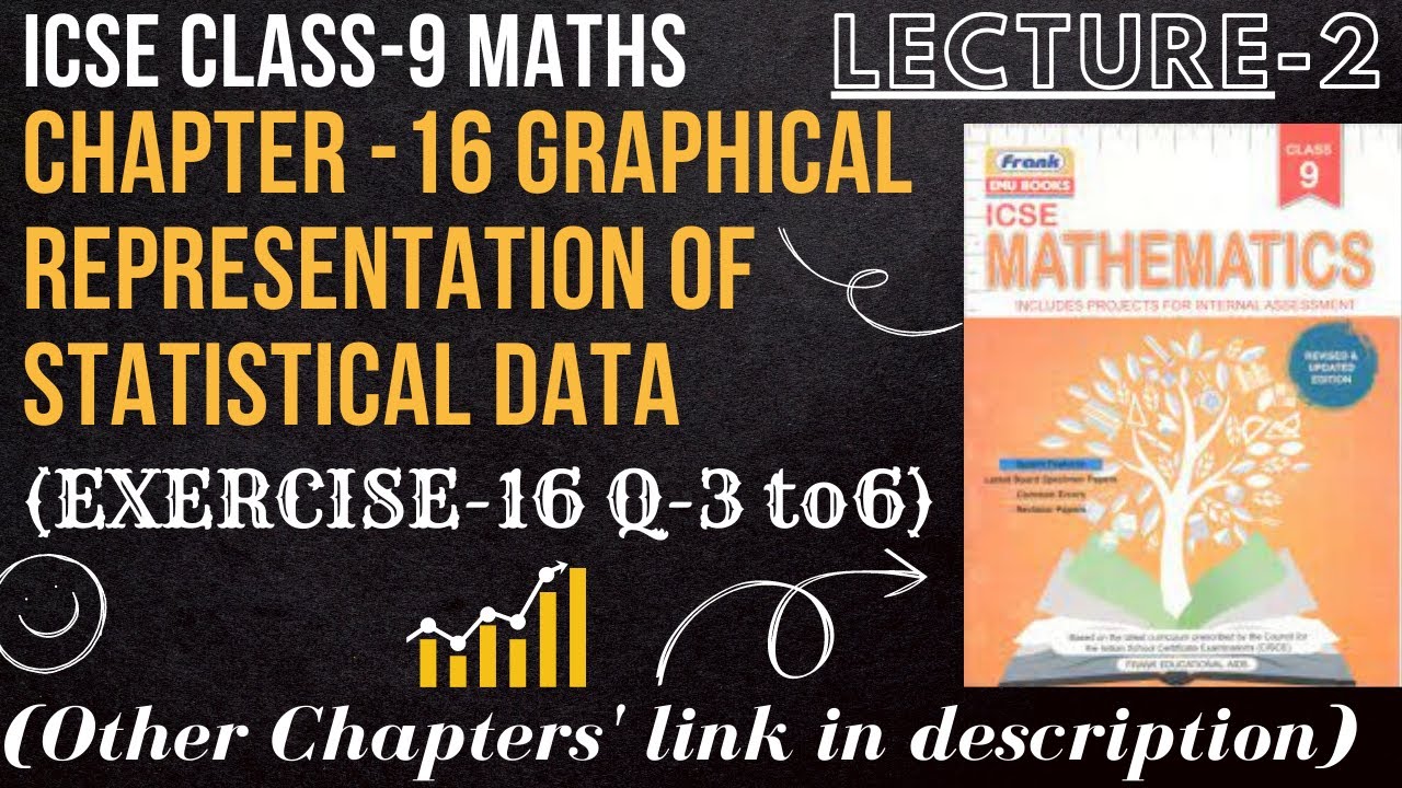 ICSE Class-9 | Maths | CHAPTER -16 GRAPHICAL REPRESENTATION OF STATISTICAL DATA ( EXERCISE16 Q-3to6)
