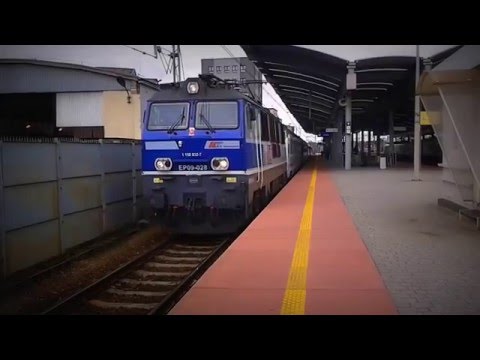 Odjazd EP09-028 ze stacji Katowice