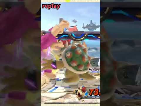 ドンキー弱vsクッパの横B発生対決！？www #Shorts