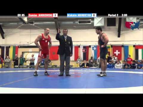 85 KG SF - Damian Janikowski (POL) vs Maksim Manukyan (ARM)