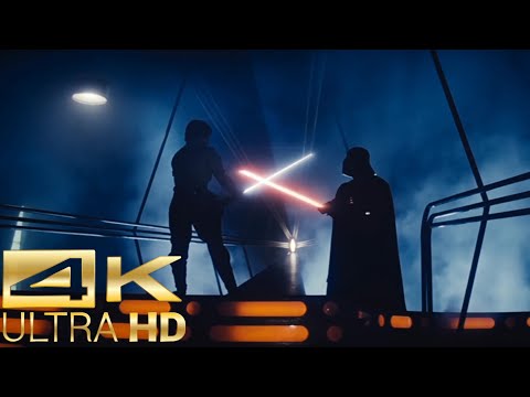 Darth Vader vs Luke Skywalker [4k UltraHD] - Star Wars: The Empire Strikes Back Fight Scene (1/2)