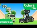 Learn Colors With Miniforce Colors Play Car Sliding Play Mini Pang TV Colors Play