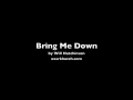 Bring Me Down by Will Hutchinson ozarkhutch.com
