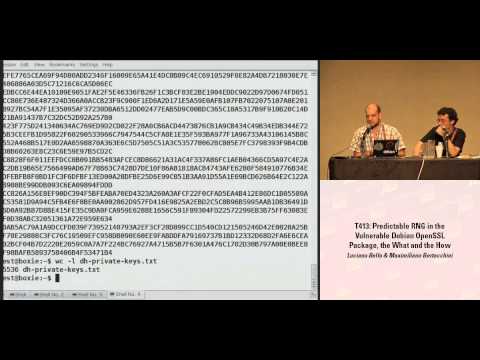 DEF CON 16 Hacking Conference Presentation By Bello, Bertacchini - Predictable RNG - Video and Slides