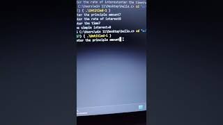 how to run simple interest program in c language #trending #coding #ytshorts #computer