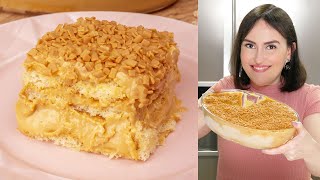 PAVÊ DE DOCE DE LEITE SÓ 5 INGREDIENTES NÃO VAI AO FOGO FÁCIL | Cook'n Enjoy 864