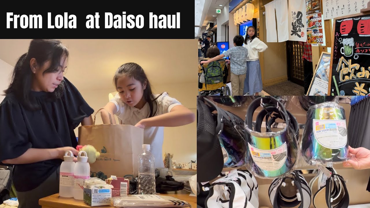 PINAY sa JAPAN | lunch w/ Lola + daiso w/ kids +pang summer sa Daiso #pinayinjapan #nanaysajapan #