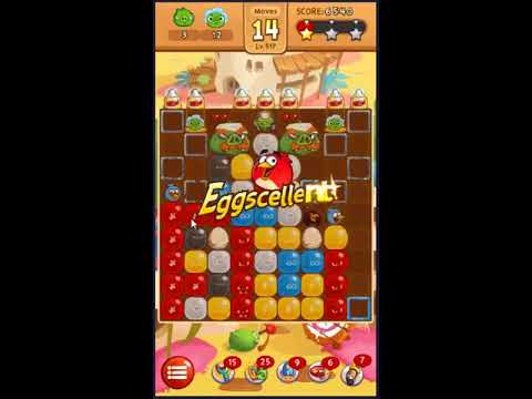 Angry Birds Blast Level 517 - NO BOOSTERS 🎈🐦🎈🐦