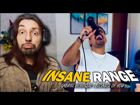 HE HIT A WHISTLE NOTE?! Reacting to Gabriel Henrique "Because of You"