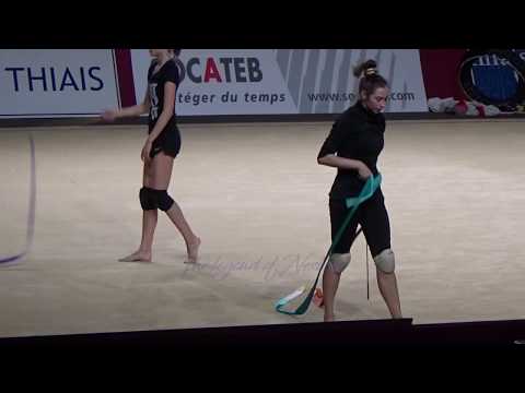 Katsiaryna HALKINA (BLR) ribbon - 2017 Thiais trainings