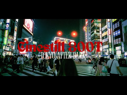20mm Night Street Photography in Tokyo – Nikon FM2 + Cinestill 800T (POV)