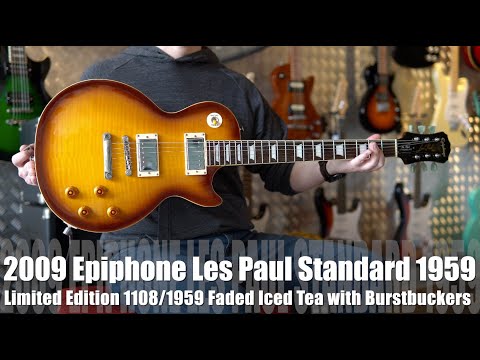 This 50 Year Anniversary Epiphone 1959 Les Paul Standard is cool!