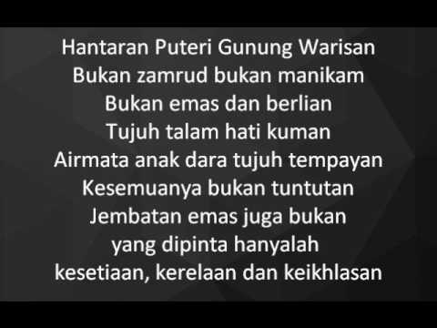 Dikir Temasek - Hantaran Puteri Gunung Warisan lyrics