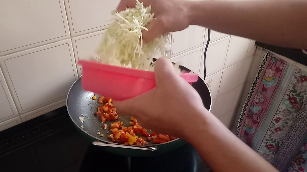 Repolho refogado com creme de leite