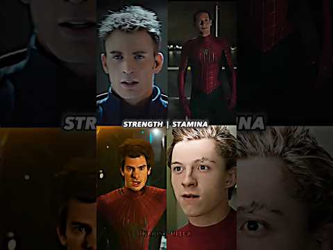 Worthy Captain america vs Spiderman ( Tobey ) vs Spiderman ( Andrew ) vs Spiderman ( Tom ) #shorts