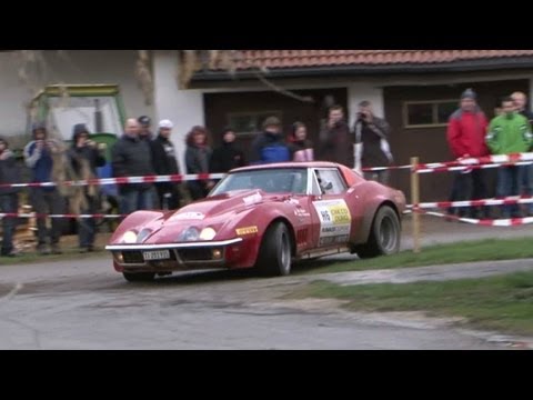 Unusual Stingray Corvette C3 vs. Ferrari 308 - Rallye Critérium Jurassien 2012  - Classic FV05