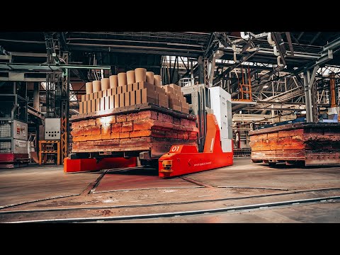 ek robotics x RHI Magnesita | Maximum safety and efficient material flow with AGVs