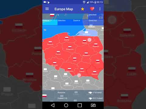 Europe map Video