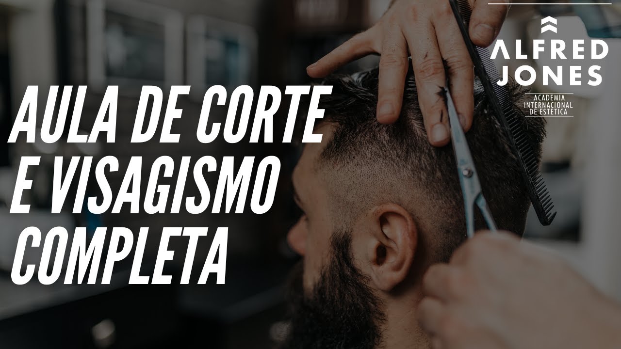 Aula de corte de cabelo com aplicação pratica de visagismo