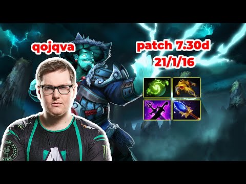qojqva Storm Spirit Mid - DOTA 2 7.30d - MMR rank - Dota2 Gameplay [Learn To PRO dota2]