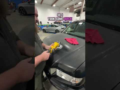 Oxidized paint is no joke and it’s going to come back every time. Just a matter of when #cardetail