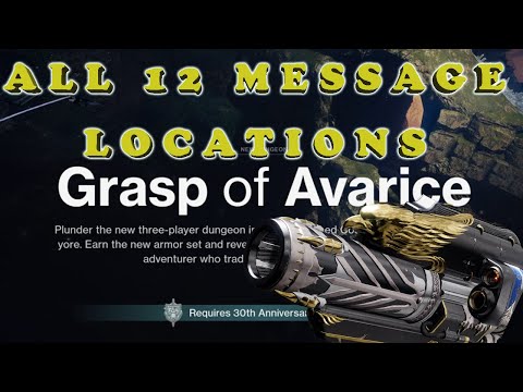 All Grasp of Avarice collectibles  (Destiny 2 WALK-THROUGH)