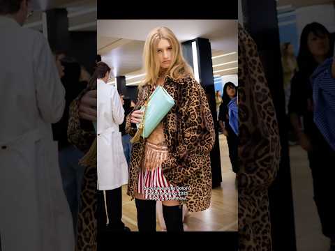 A pyjama party backstage at the Dolce & Gabbana ready to wear show