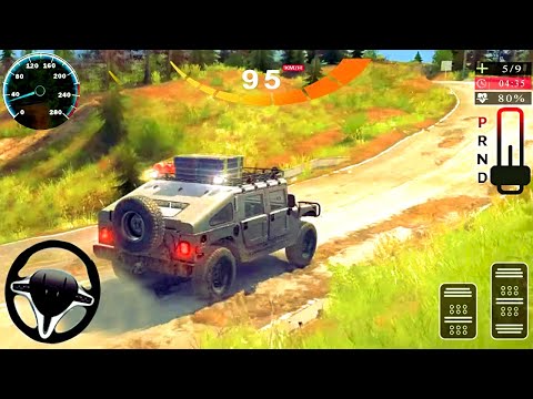Offroad Hummer Truck Driving Game 2020 - 4x4 Jeep MUD Hill Drive - Android GamePlay #2