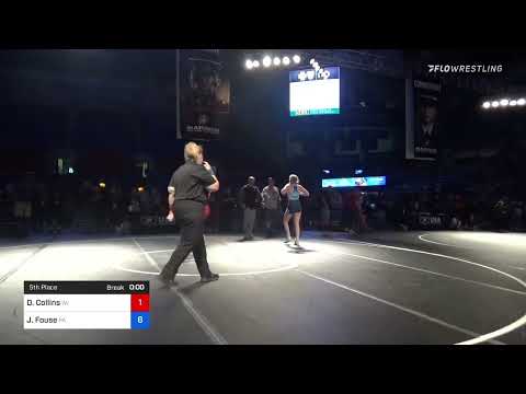 127 Lbs 5th Place - Dealya Collins, Wisconsin Vs Jordyn Fouse, Pennsylvania 329d