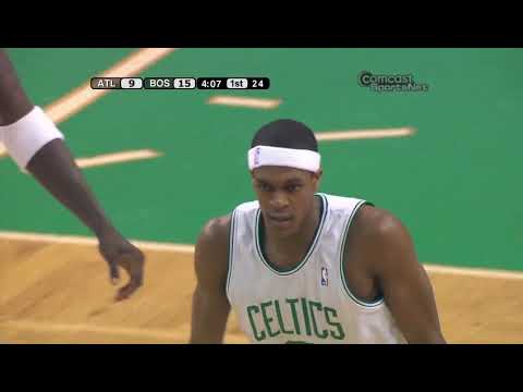 Rajon Rondo Full Game 2 Highlights Celtics vs Hawks 2008 Playoffs — 12 Pts, 8Ast, 6Reb.