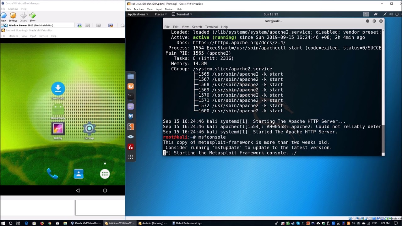 Access Android with Metasploit Kali (Cybersecurity)