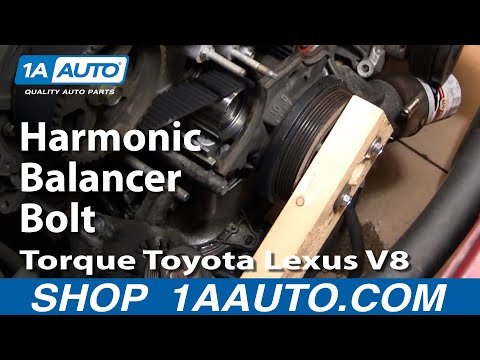 How To Torque Toyota/Lexus V8 Harmonic Balancer Bolt Without Special Tool