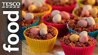 How to make chocolate nest Easter cakes