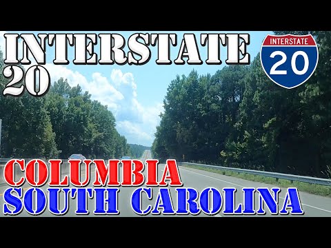 I-20 West - Columbia - South Carolina - 4K Highway Drive