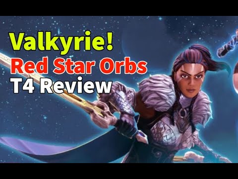 Valkyrie! Red Star Orbs and T4 Review! Asgardians Reworked Team! | MARVEL Strike Force - F2P