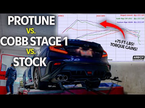 VB WRX Dyno Results! Protune vs Cobb Stage 1 OTS vs Stock
