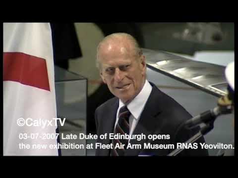 03-07-2007 Late Duke of Edinburgh opens new exhibition at  Fleet Arm Museum RNAS Yeovilton