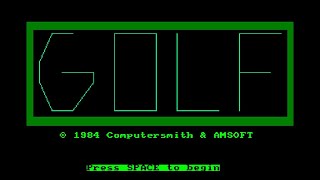 [Amstrad CPC] Golf (AmsGolf) - Longplay