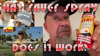 Hat Saver Spray Review, Does it Work? An unbiased review from a very head-sweaty golfer!